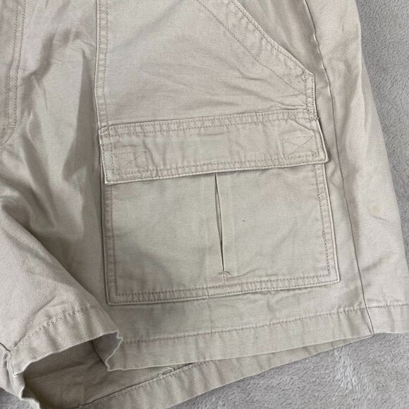 Red Head Mens Cargo Shorts Beige & Gray Elastic Waist Size 46 100% Cotton - Picture 9 of 16